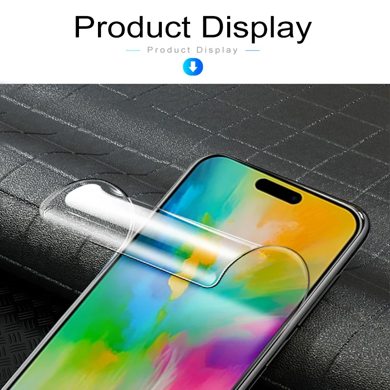 Película de hidrogel para Apple iPhone, Protector de pantalla para iPhone 16 Pro Max, 16 Pro, 16 Pro Max, 5G, 2024, no es de vidrio, 2 uds.
