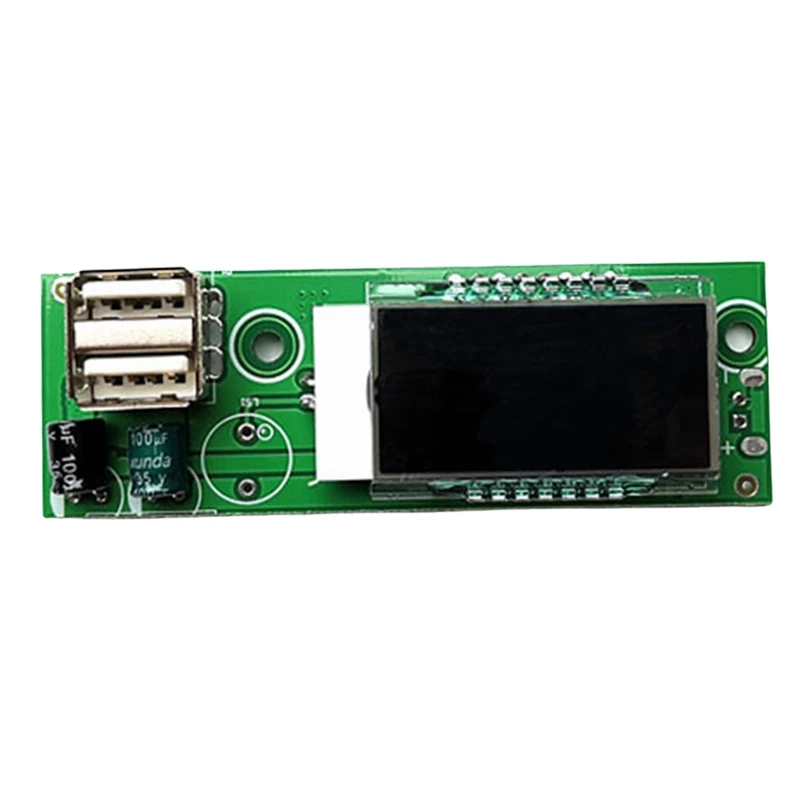 ABAE-Acid แบตเตอรี่ลิเธียมโวลต์มิเตอร์แบตเตอรี่เครื่องทดสอบความจุ LCD เครื่องทดสอบแรงดันไฟฟ้าแบบดิจิตอลโมดูล USB ตัวบ่งชี้ระดับแบตเตอรี่