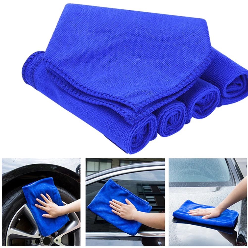 

40 pcs CarWashTowel MicrofiberCleaningCloth UltraAbsorbent LintFreeDryingRags VehicleHomeUse DetailingSponge Washcloth