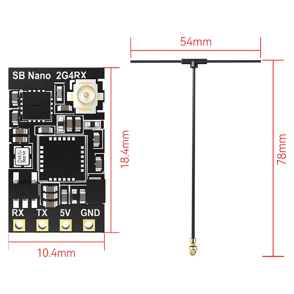 SpeedyBee Nano 2.4G ExpressLRS ELRS Receiver for FPV Freestyle Long Range Drones DIY Parts