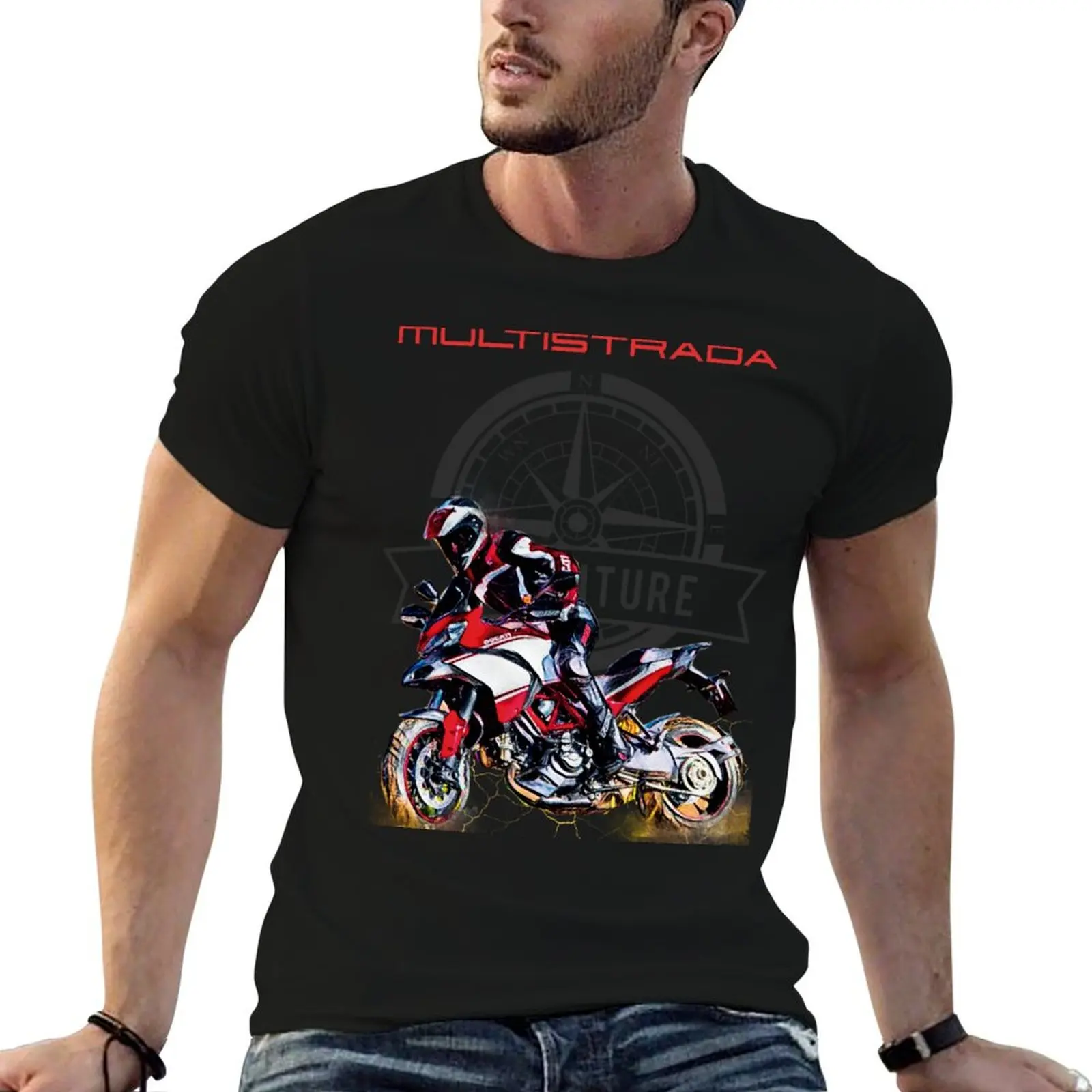 

Ducat i Multistrada 1200 enduro 950 s big trail T-Shirt cute clothes new edition quick-drying tops mens fashion