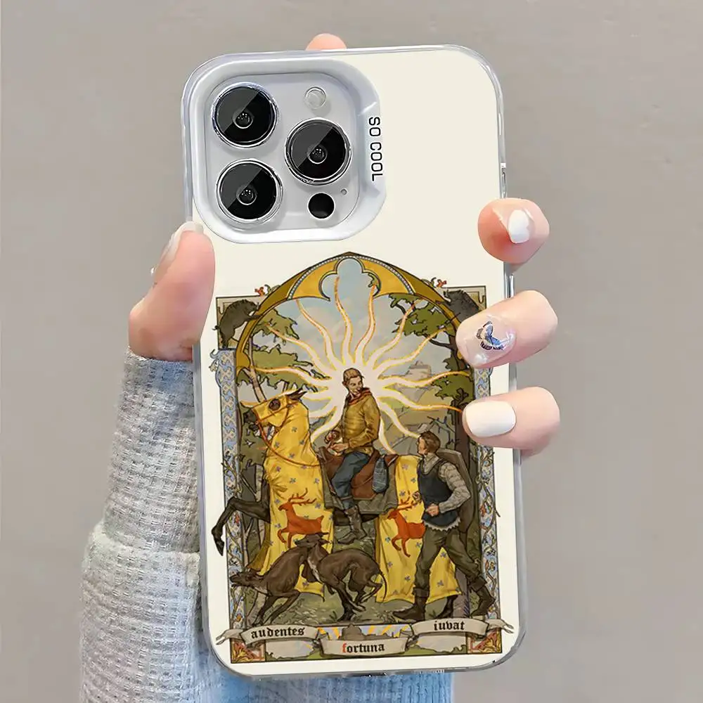 KCD Kingdom Come Deliverance Phone Case For iPhone 16,15,14,13,12,11,Pro,XS,Max,Plus,Mini,SE White Candy Matte Shockproof Cover