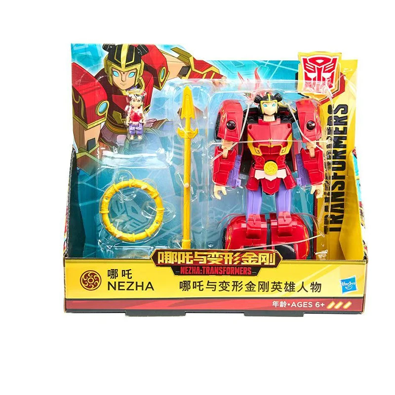 Hasbro Anime Nezha and Transformers Heroic Figures Nezha Bumblebee Optimus Prime Action Figure Model Gift Toy Collection for Kid