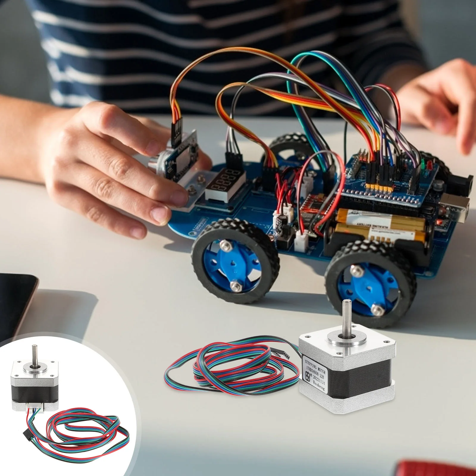 

Dc Motor Brushless Small Electric Gear Motor Copper Core Durable Low Noise for 3D Printers DIY Projects Mechanical Equipment