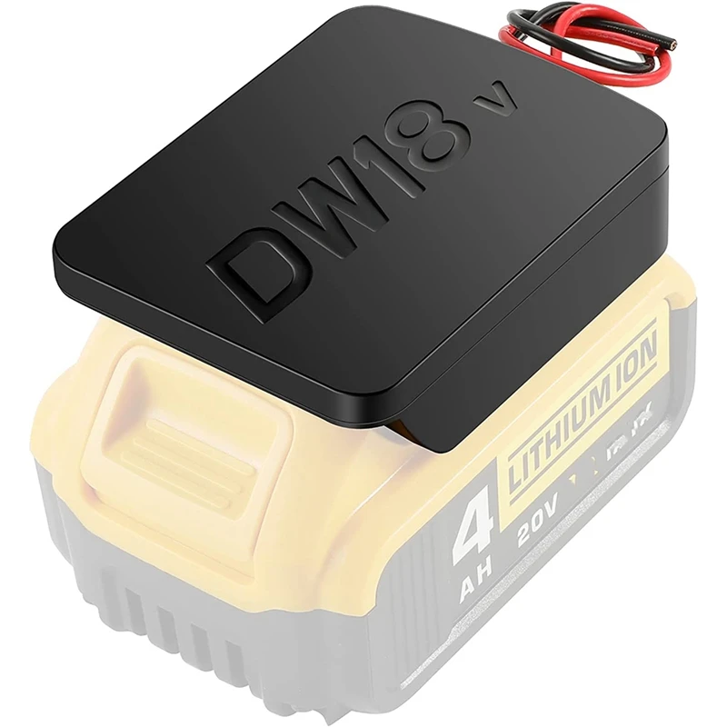 For Power Wheels Battery Adapter For Dewalt 18V/20V Tools Battery Dock Power Connector, Portable DIY RC Toys Adaptor Set