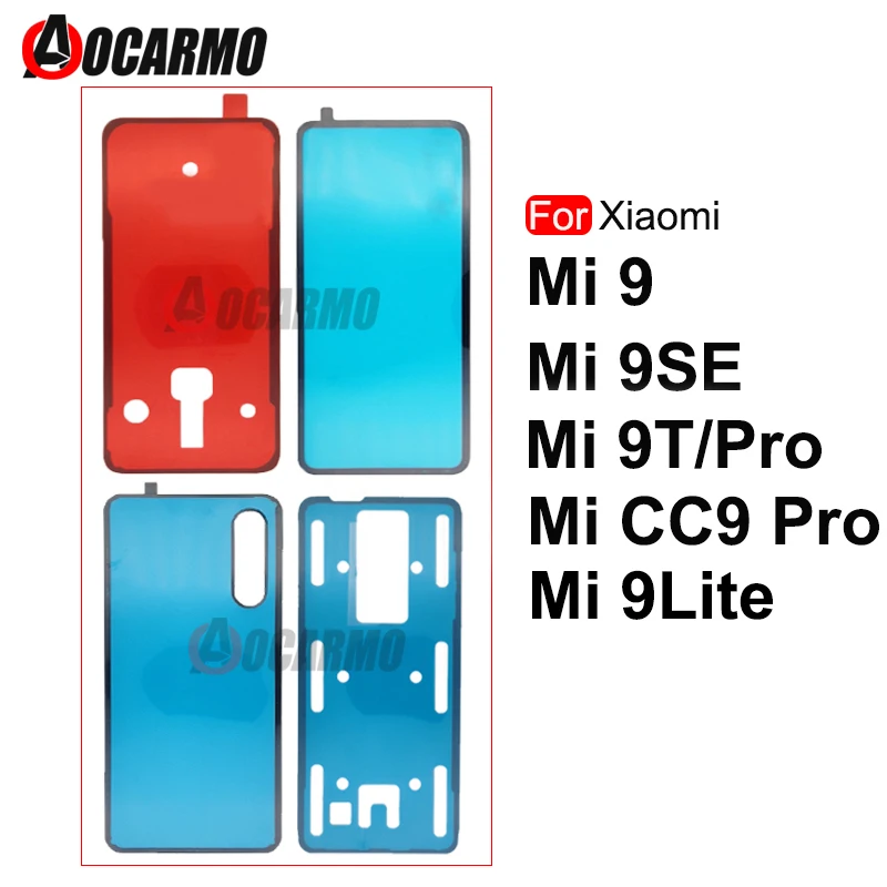 

Задний клей Aocarmo для Xiaomi Mi 9 9Pro 9Lite 9SE 9T Pro, Задняя стеклянная крышка, клей для объектива камеры, Запасная часть