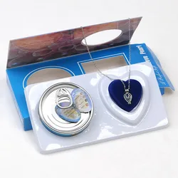 No Shells No Oysters Fashion Pearl Box Necklace Heart Pendant Natural Pearl For Women Classic Chain Jewelry Parts 2024