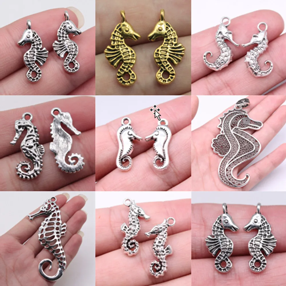 

Bulk Charms For Jewelry Making Kit Pendant Diy Jewelry Accessories Seahorse Charms