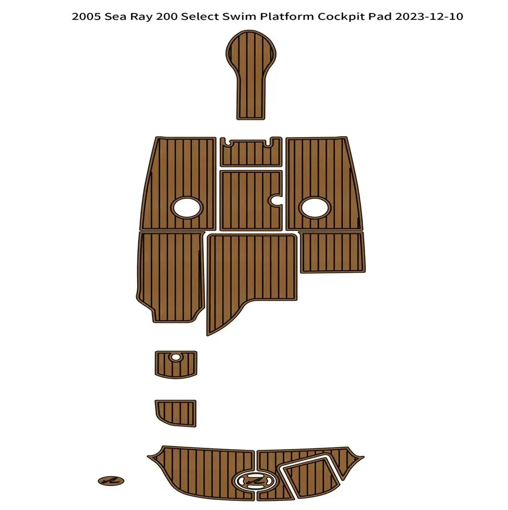 

2005 Sea Ray 200, платформа для плавания, коврик для кокпита, лодка, пена EVA, искусственный тиковый коврик для палубы