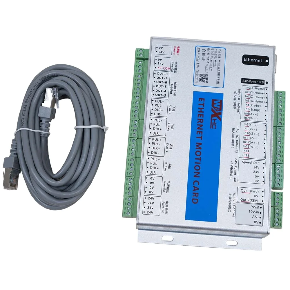 Tarjeta de Control de movimiento MK4-ET Mach3, placa controladora Ethernet, placa de expansión para maquinaria de grabado de fresado CNC
