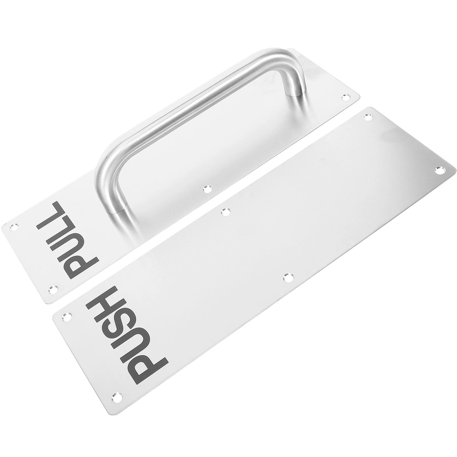 

Stainless Steel Push Pull Handle Commercial Plate Fireproof Door Handle For Interior Doors Magnetic Cabinet Hardware Durable