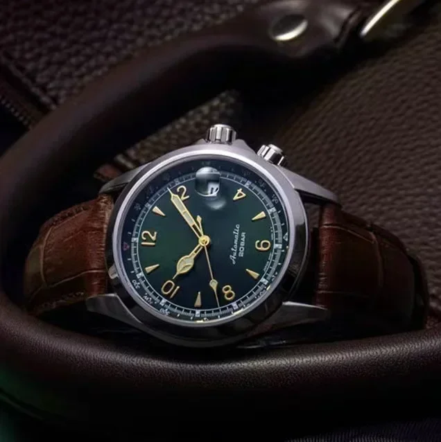 Orologio da uomo con calendario di lusso di marca di design, cinturino in vera pelle, movimento al quarzo, moda casual da lavoro, alta qualità