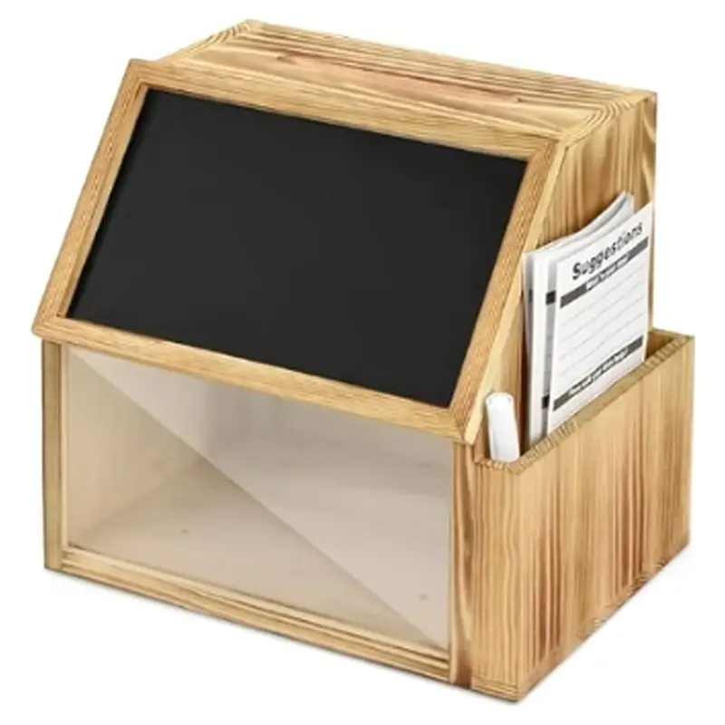 A25F-Ballot Box Restaurant Tip Box Suggestion Box Anonymous Ballot Box Tip Jar Suggestion Box