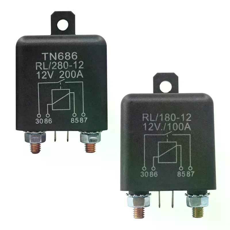High Current Relay Starting relay 200A 100A 12V/24V Power Automotive Heavy Current Start relay Car relay