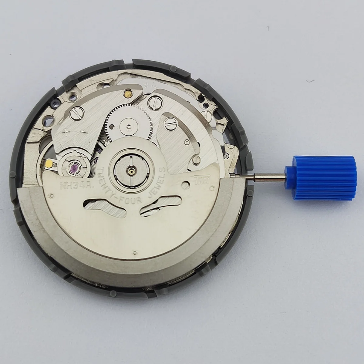 GMT NH34 기계식 무브먼트 블랙 데이트휠 크라운 3.0/3.8 수정 NH34A 자동 메커니즘 24시간 바늘