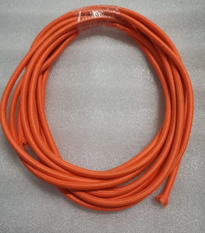 2m 3m 5m 10m 250V 2 Core 0.75mm2 Textile Electric Wire Fabric Cloth Braided Flex Cable Vintage Lamp  Cord