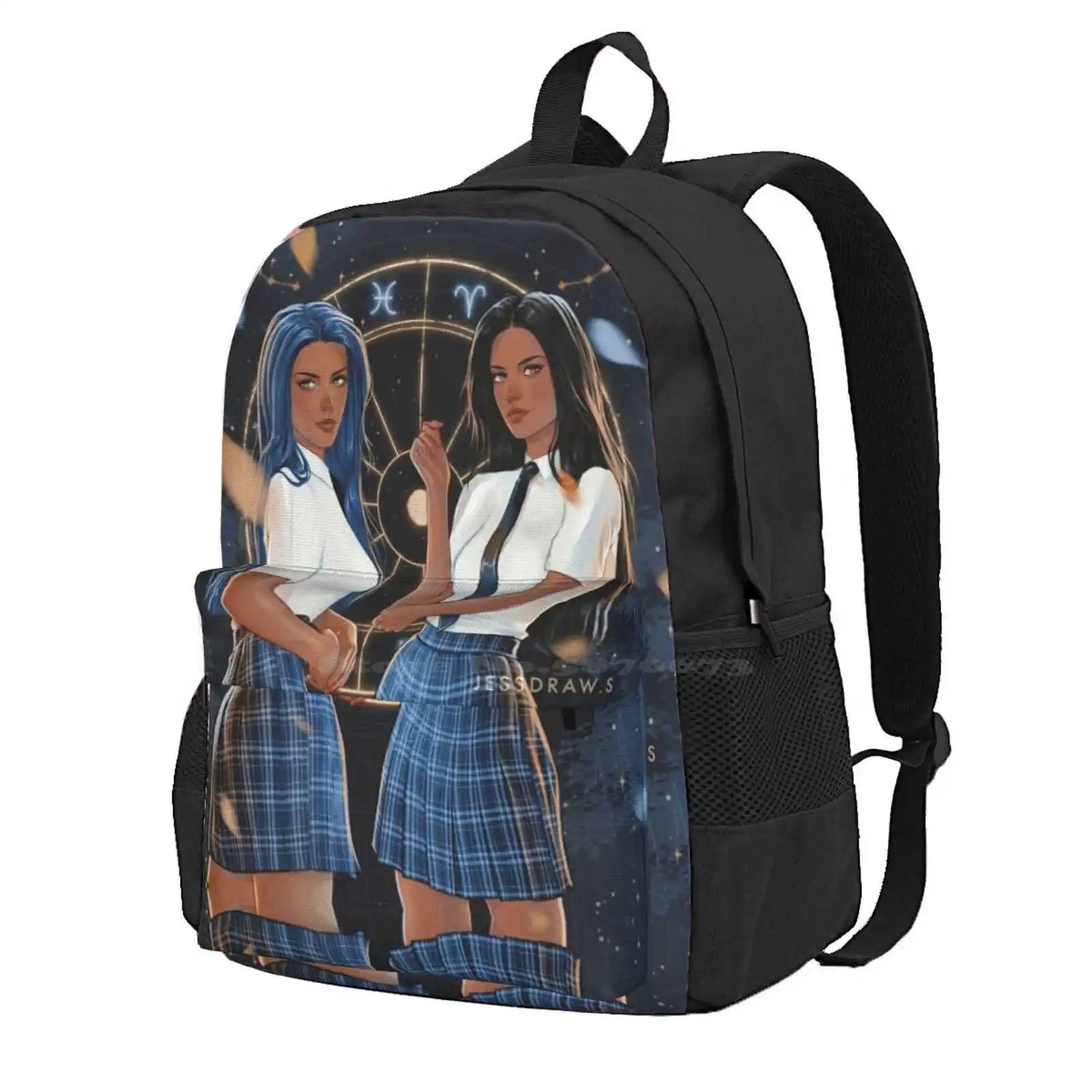 The Vega Twins. Hot Sale Schoolbag Backpack Fashion Bags Darcy Vega Tory Vega Vega Twins Zodiac Academy Bluelance Torydarius