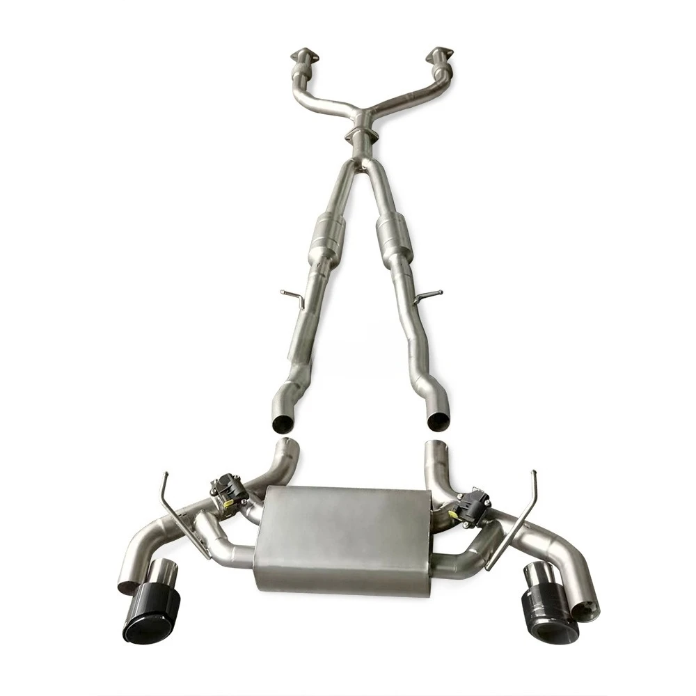 

For In fin iti Q60 3.0T 2017-2024 Muffler with Controller Stainless Steel Cat Back Exhaust