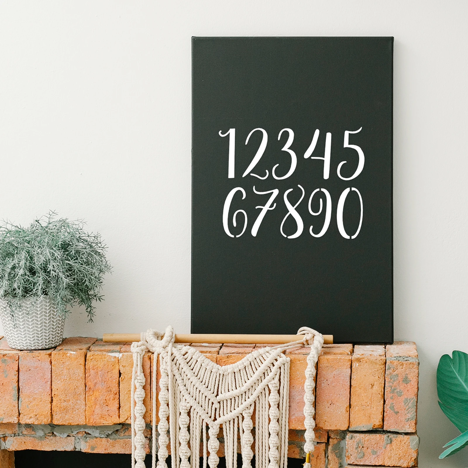 

45 Sheets Alphabet Painting Templates Floral English Letters DIY Crafts Wall Art Reusable Washable Stencils Home Decor