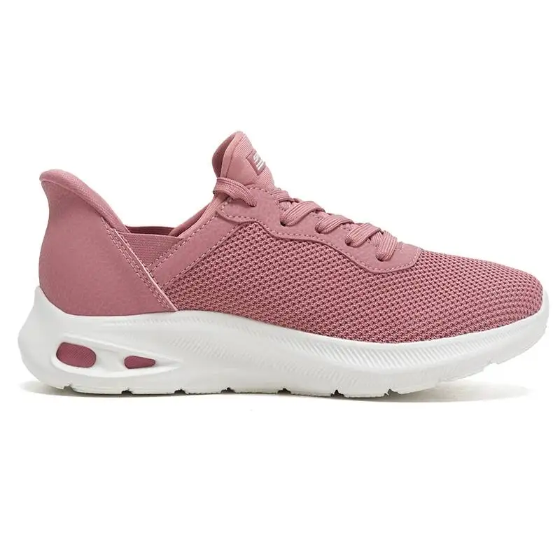 Skechers 117509-Blsh Ladies Slip On Walking Shoes Slip Ins Technology Light Mesh Fabric Air Comfort Daily Fitness Sneakers