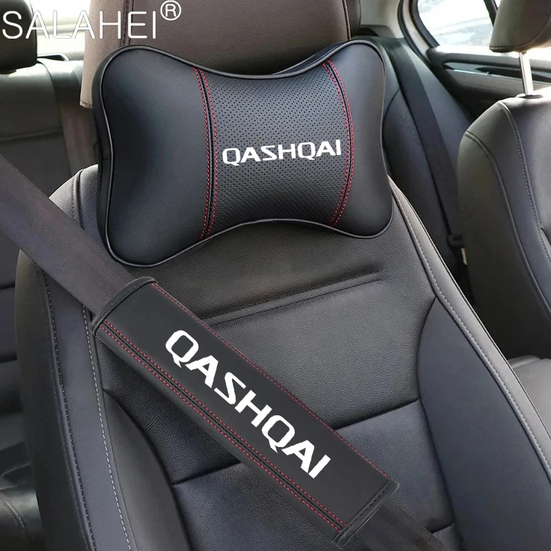

Для Nissan Qashqai J11 J10 Высококачественный автомобильный универсальный подголовник, подушка для поддержки шеи, пара ремней безопасности, наплечник, автоаксессуары