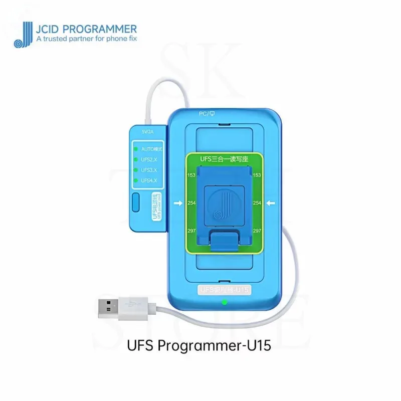 

Новый JCID U15 UFS программист 3в1 UFS считывающий программист для UFS2.X 3.X 4.X NAND чипы идентификатор читатель писатель инструмент