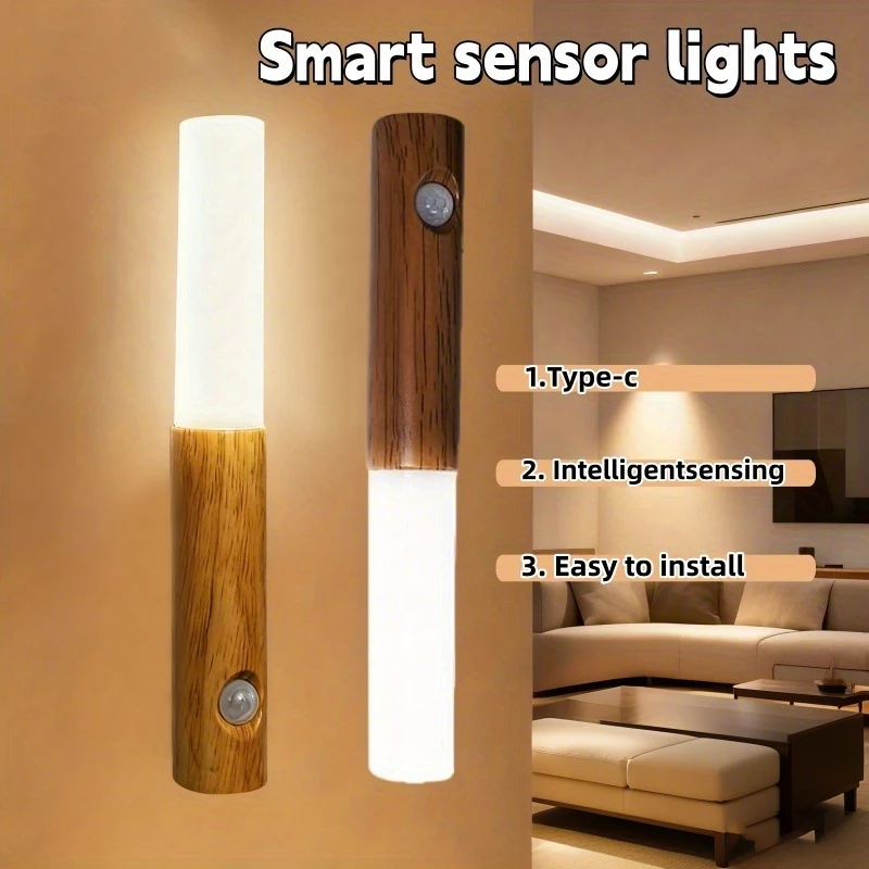 luz-noturna-com-sensor-magnetico-luminaria-de-parede-com-acabamento-em-madeira-led-recarregavel-via-usb-para-armario-corredor-e-escadas