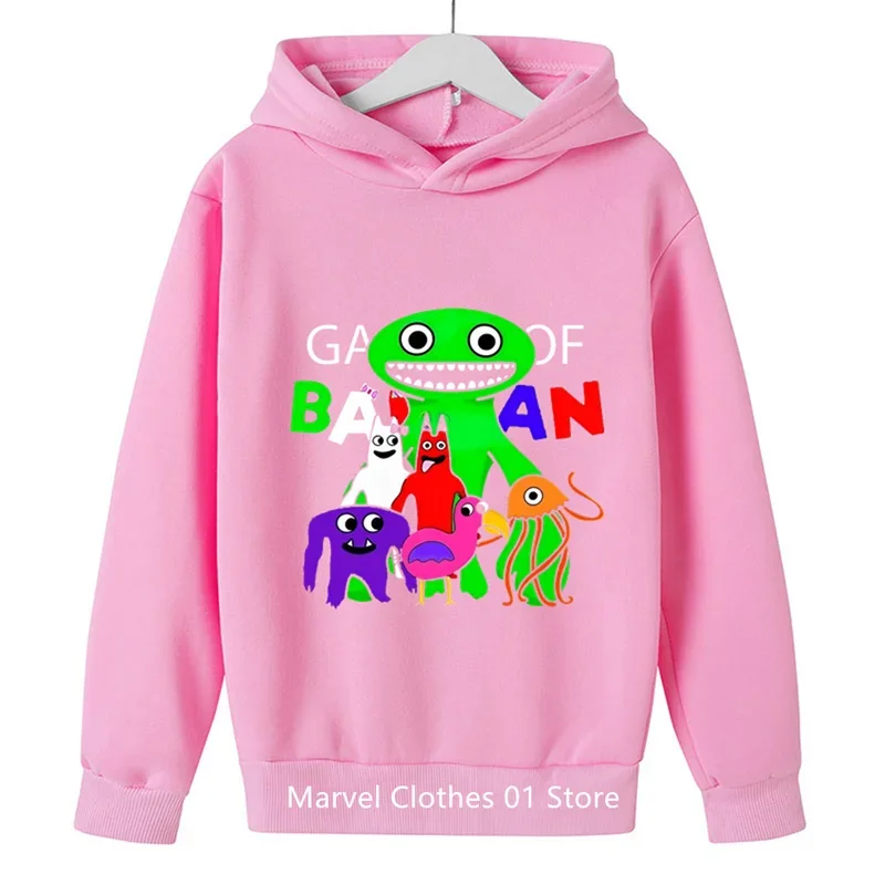 Game Garden of Banban Hoodie Kids Hooded Coats Baby Girls Clothes Teenager Boys Full Sleeve Sweater Children Pullover Sweatshirt