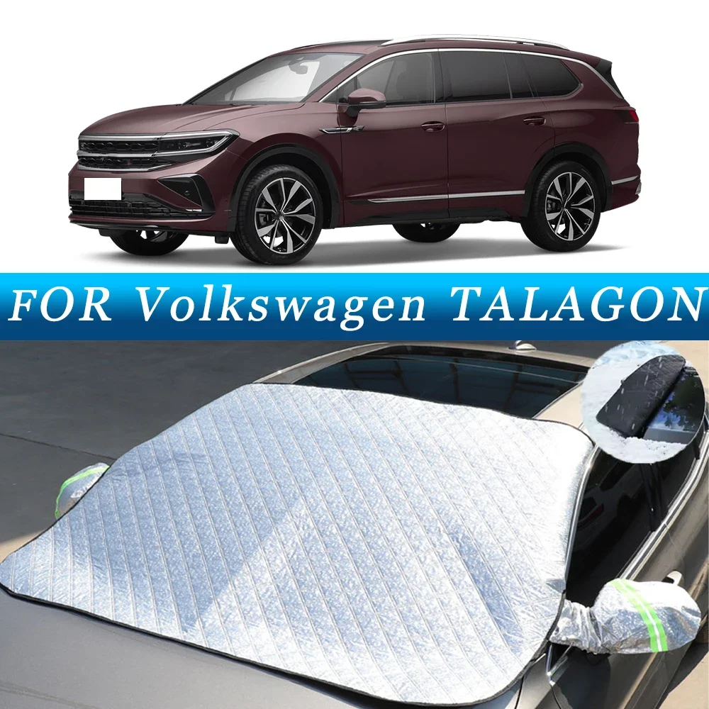 

Thickened Car Now Sunshade Windshield Cover With 5/9 Magnets UV Protection Anti Snow Sunlight For Volkswagen TALAGON