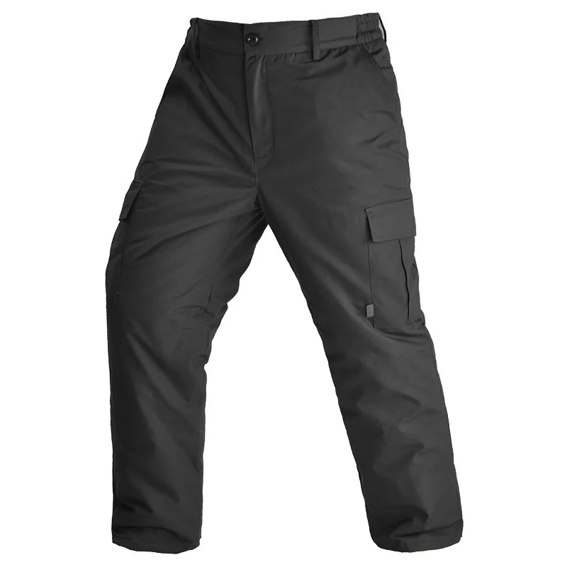 Mens Camouflage Fleece Thermal Ski Pants for Winter High Quality -20°C Waterproof Heat Reflective Outdoor Workout Cargo Trousers