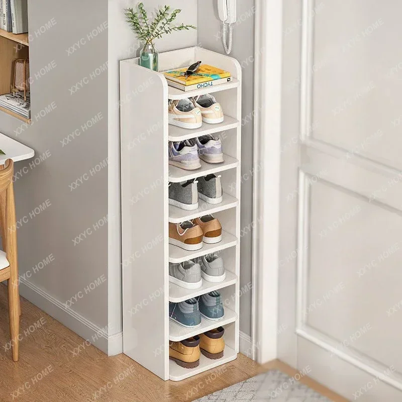 Shoe rack home door multi-layer simple new model, storage artifact space saving corner small narrow shoe cabinet