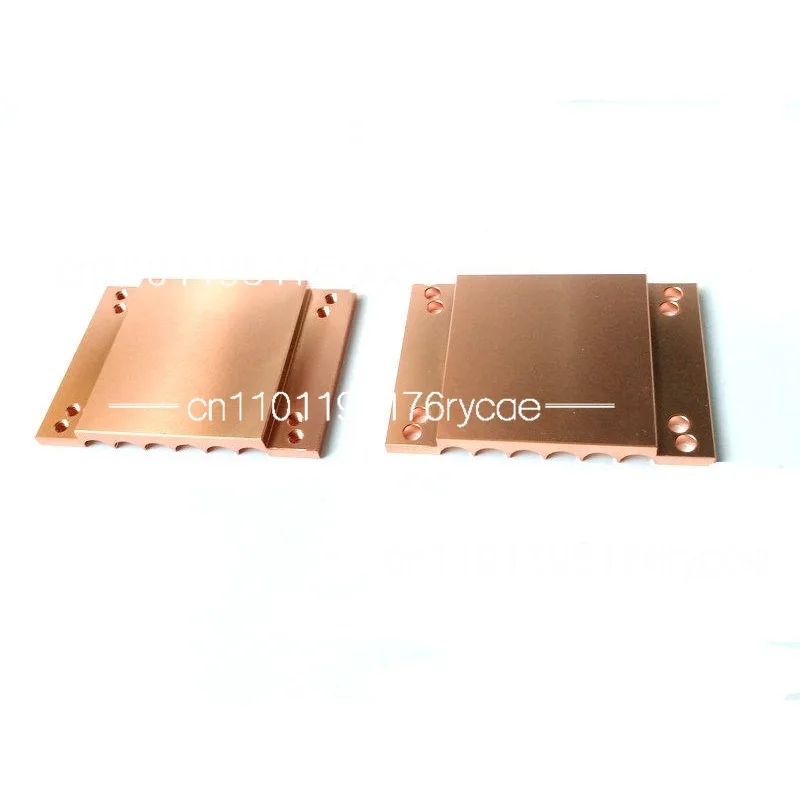 Can wear 6 heat pipes with a diameter of 6mm, 6-hole heat pipe splints, heat pipe pressure plates, copper blocks
