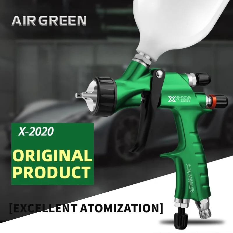 AIR GREEN Spray Gun Paint hvlp X-2020 lvmp Clear Coats 1.3mm Manufacturer Car Painting Professional Automotive Tool