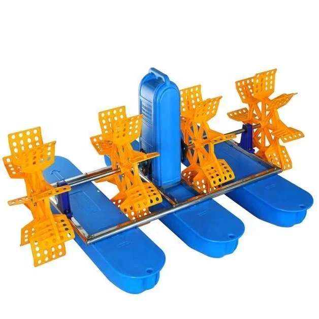 WEDO 750W 1HP Single phase plastic Two impeller waterwheel aerators  for Aquaculture