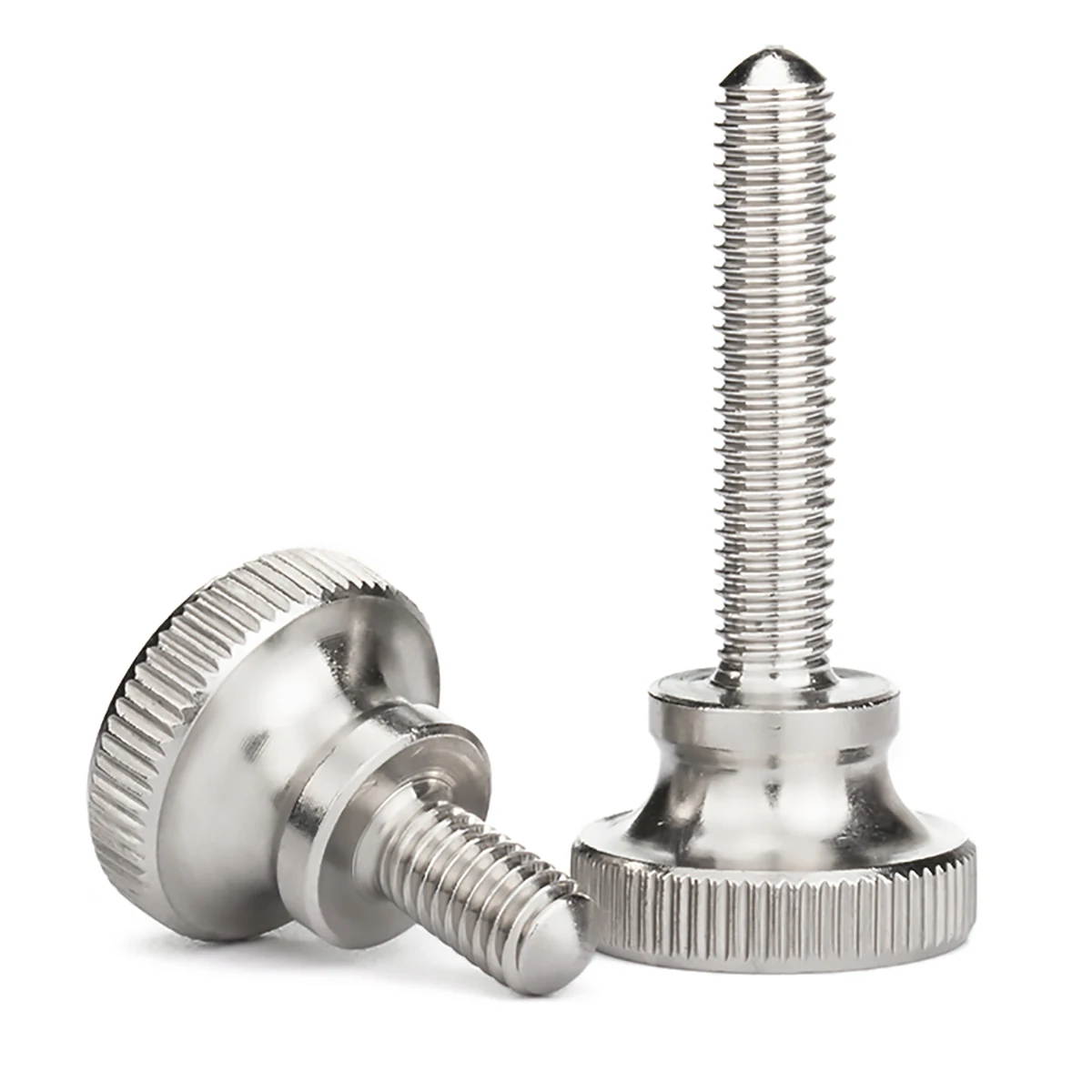 Knurled Thumb Screws M2 M2.5 M3 M4 M5 M6 303 Stainless Steel Hand Grip Knob Bolts Length 3 - 35mm For DIY Car Computer