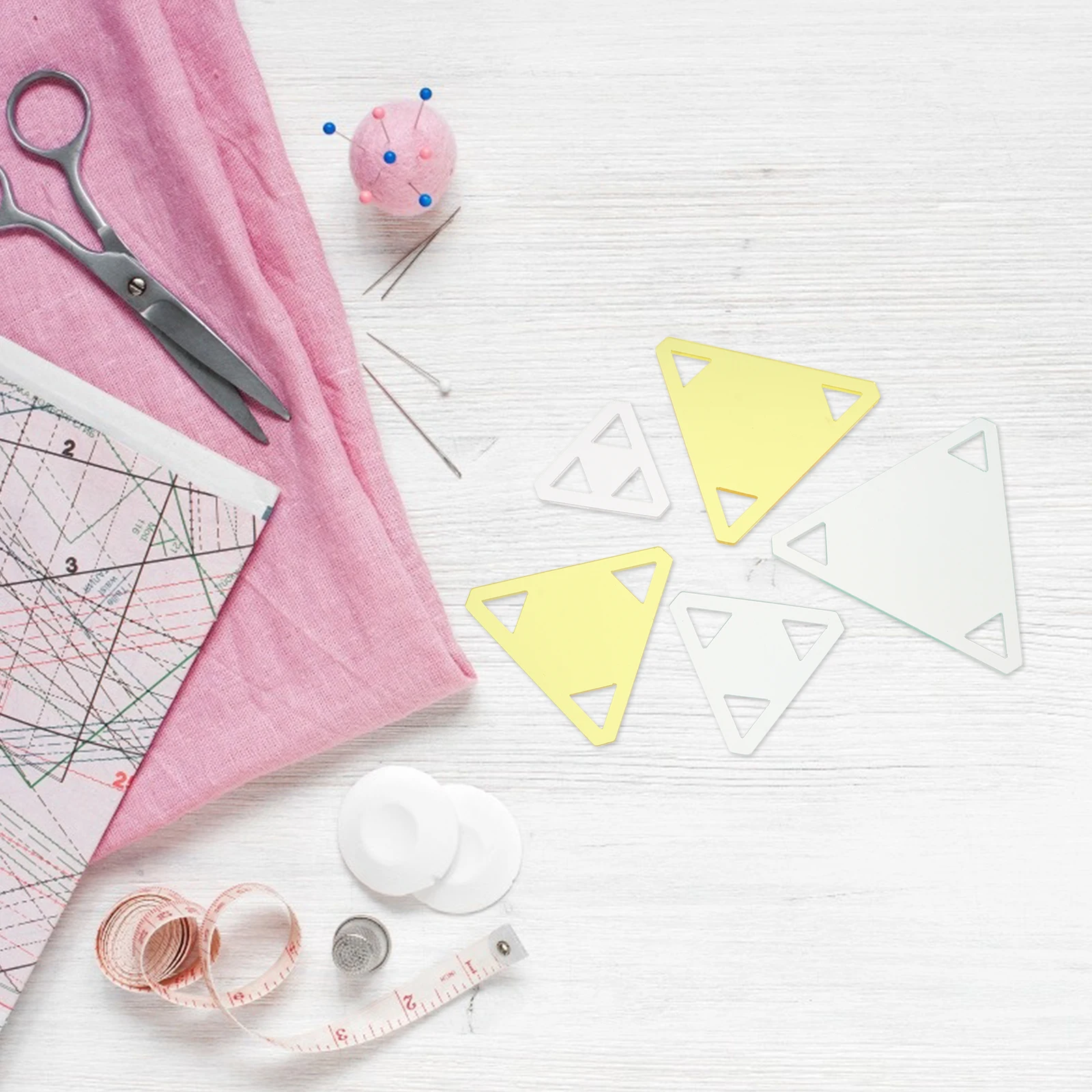 

5 Pcs Acrylic Quilting Stitching Templates Patchwork Frames for Sewing Embroidery DIY Craft No Edges Smooth Comfortable