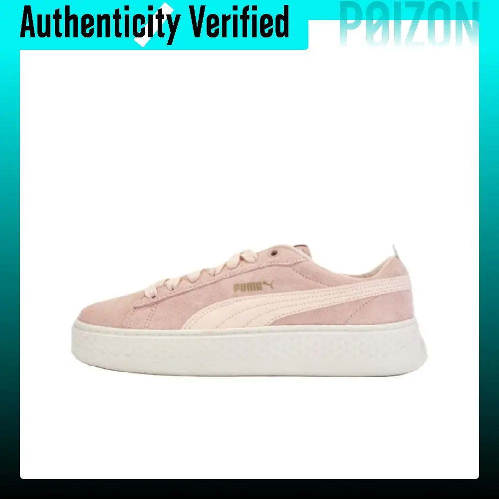 PUMA Platform Split Cow Leather, Artificial Leather Height Increasing Slip Resistant Low top Skateboard Shoes Women's 366488-21