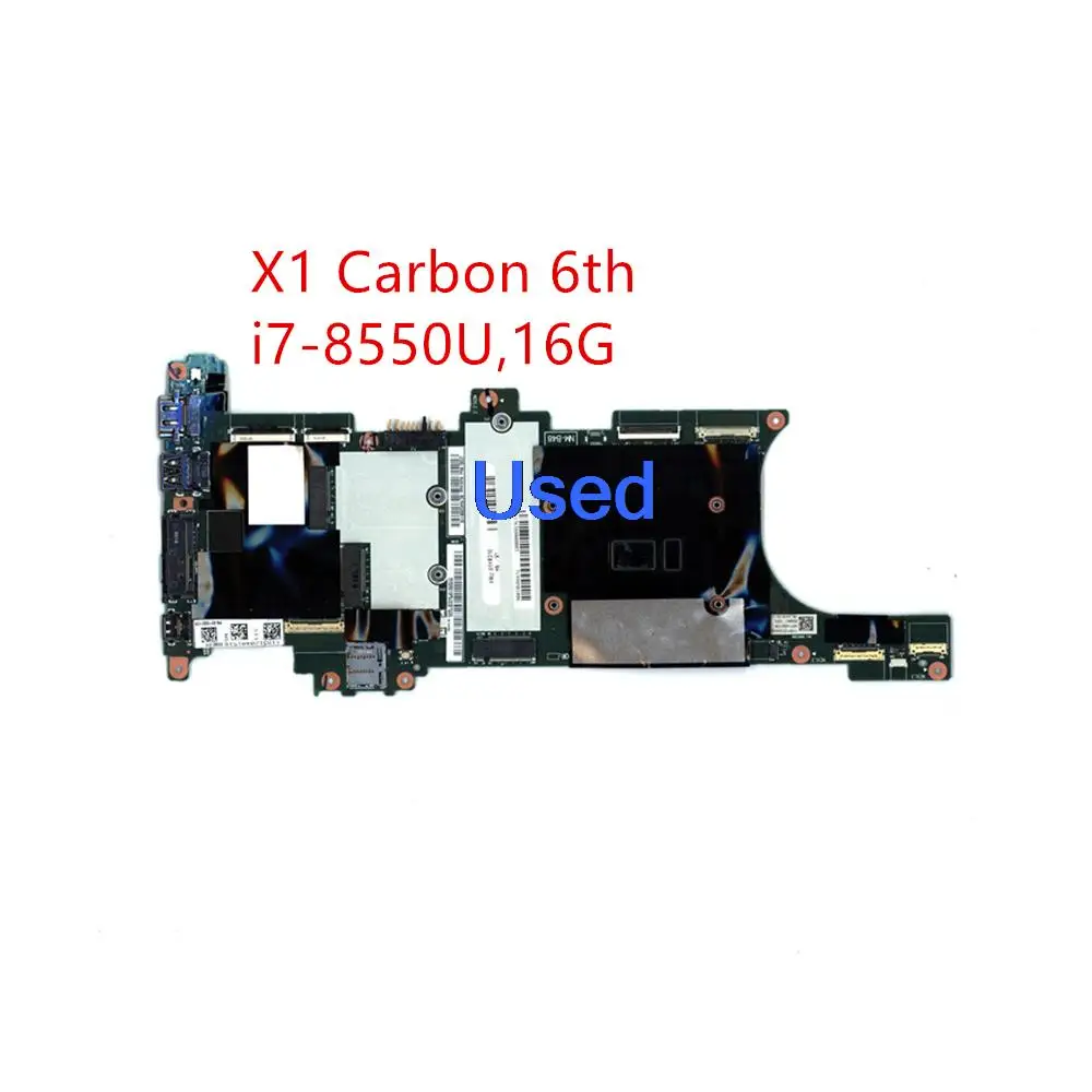 Used For Lenovo Thinkpad X1 Carbon 6th Gen Type 20KH 20KG Laptop Motherboard Mainboard i7-8550U 16GB RAM 01YR210