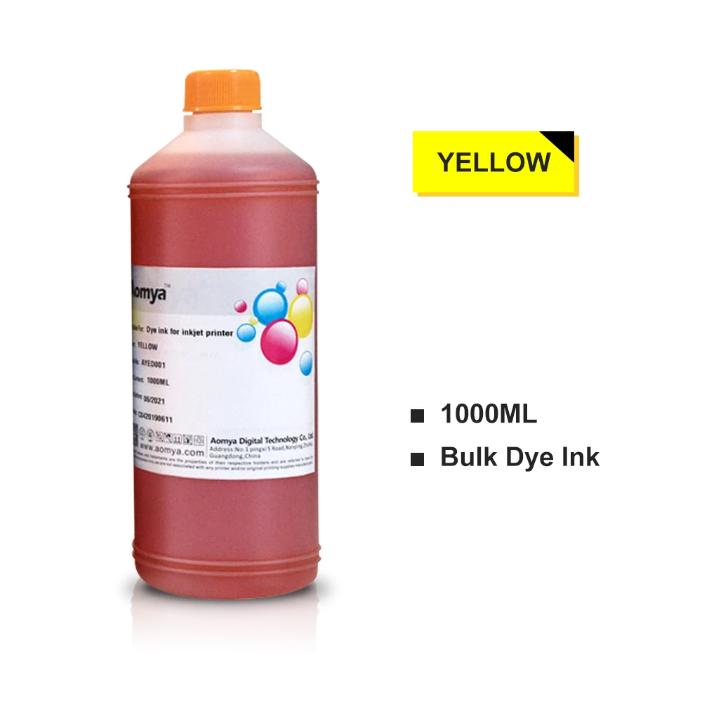 1000ML Dye Ink For Canon PFI 102 120 320 703 707 107 Refill For TM-200 TM200 TM-205 TM-300 TM-305 TM300 iPF 830 840 850 Printer