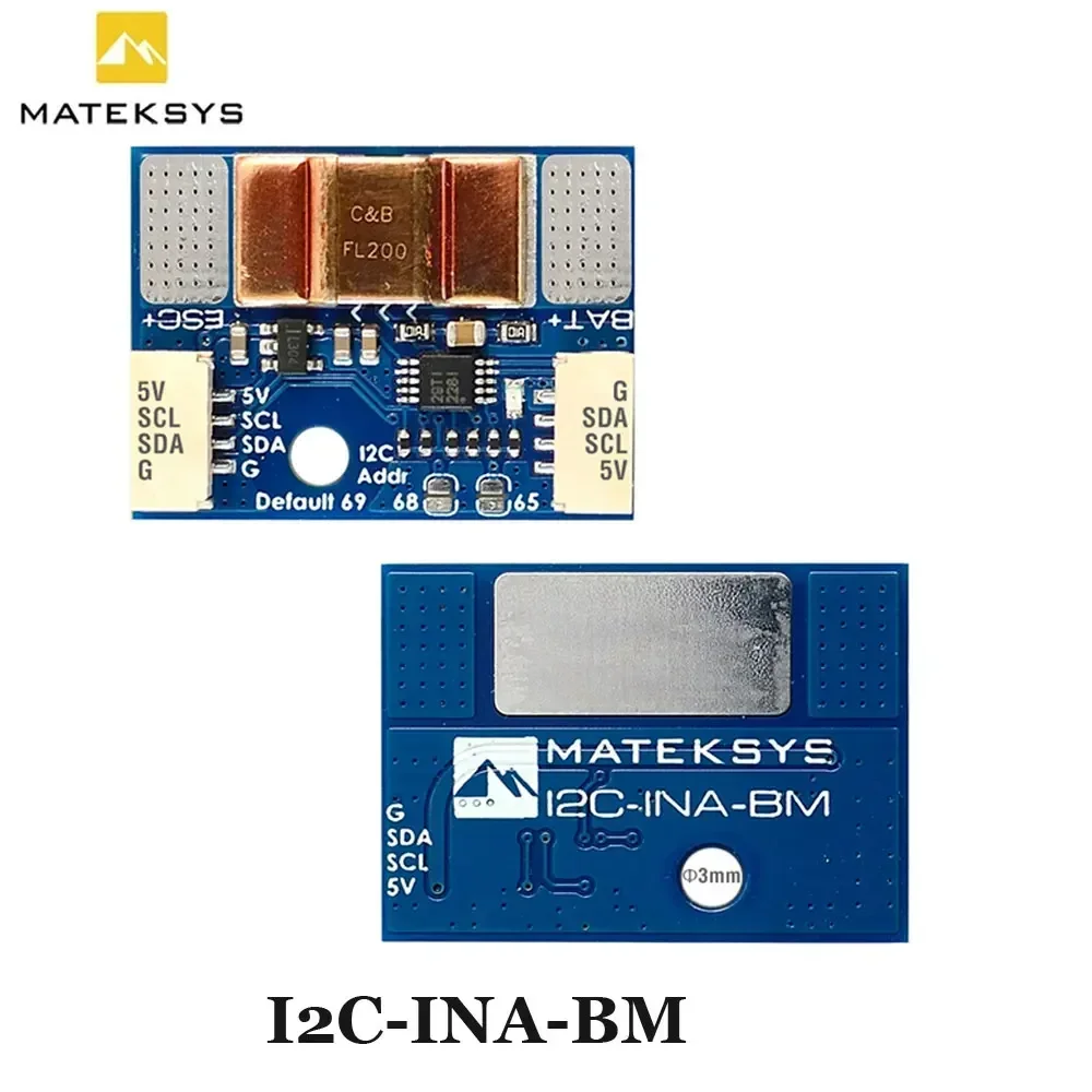 MATEK Ultra-Precise 12C Power Monitoring Module 12C-INA-BM for FPV Unmanned Aerial Vehicles