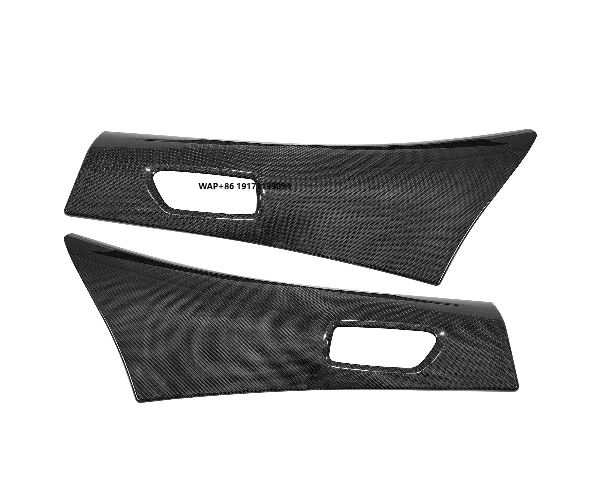 

For T-oyota GR Corolla 2023 up Carbon Fiber Rear Door Upper Panel Cover Interior Accessories