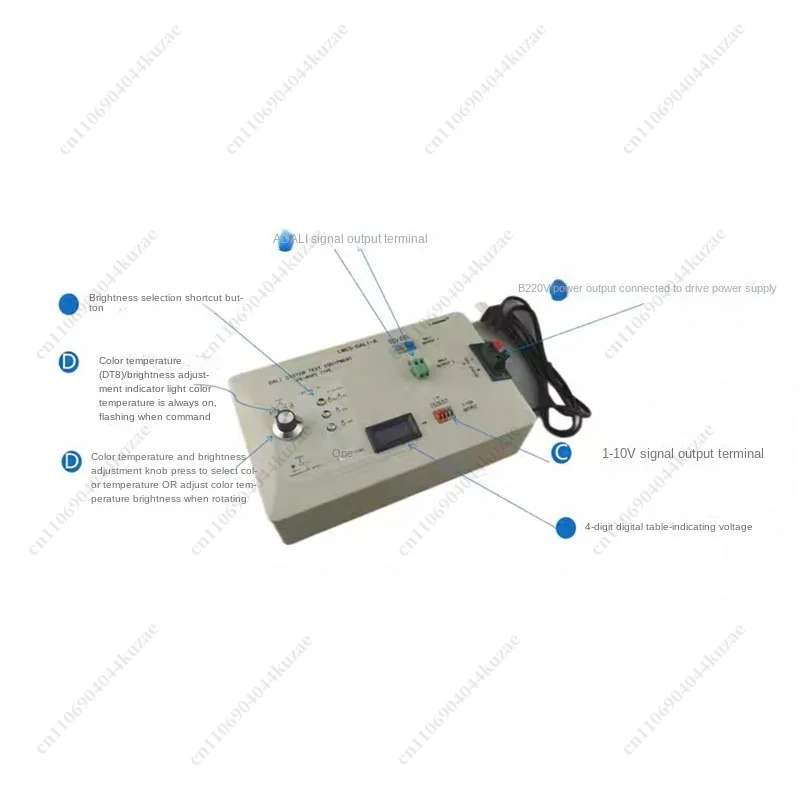 Multi-Signal LED DALI Tester Knob Dimmer with 1-10V Dimming Function and DALI Bus Power Supply
