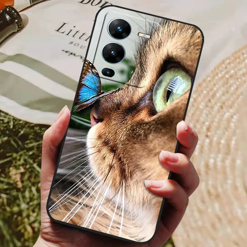 For VIVO V25 Pro Case V 25 Pro 5G Matte Slim Soft Silicone Camera Protective Back Cover for VIVO V25 Pro 5G V25E Ultra thin Case