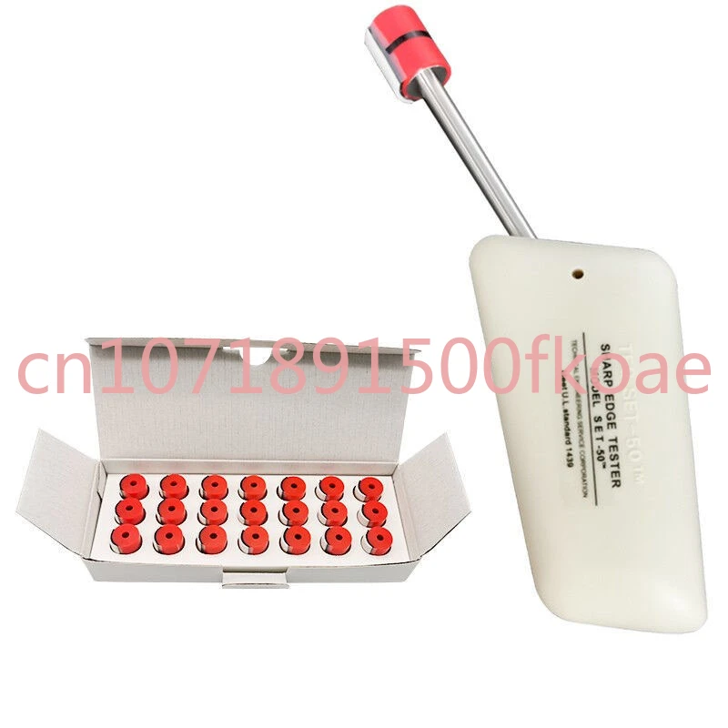 Testing Caps 1 Set Sharp Edge Tester Industrial Sharp Edge Test Instrument UL1439D Standard with 21Pcs TC-3 Pressure