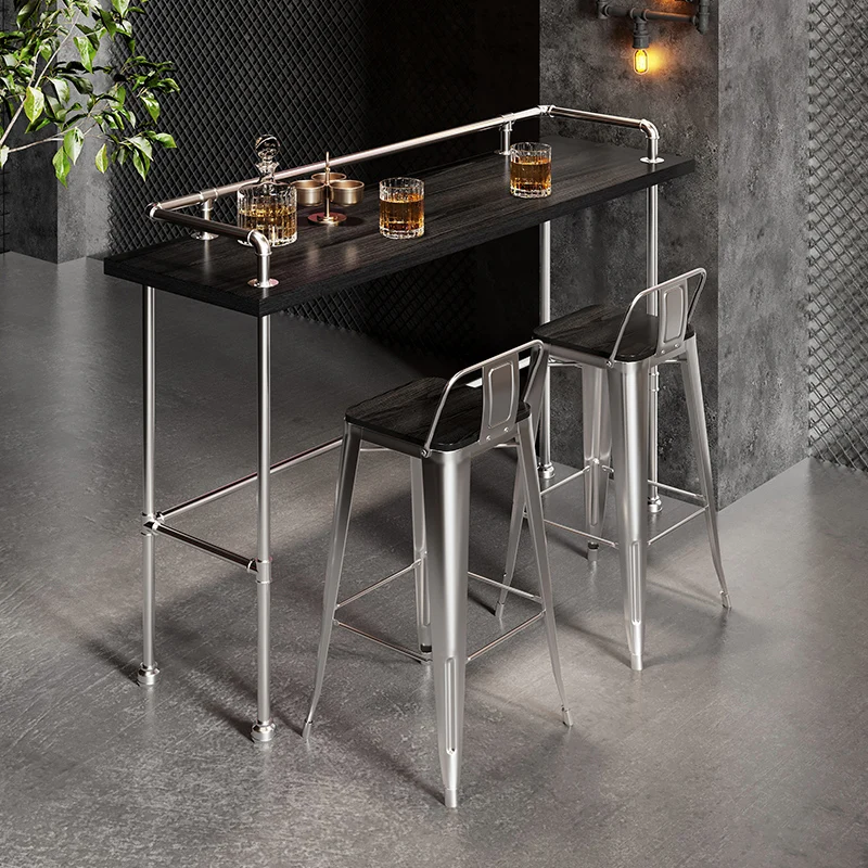 Mesa De Bar móvil para niños, mueble De cocina para restaurante al aire libre, tocador De manicura, color negro, CY50BT