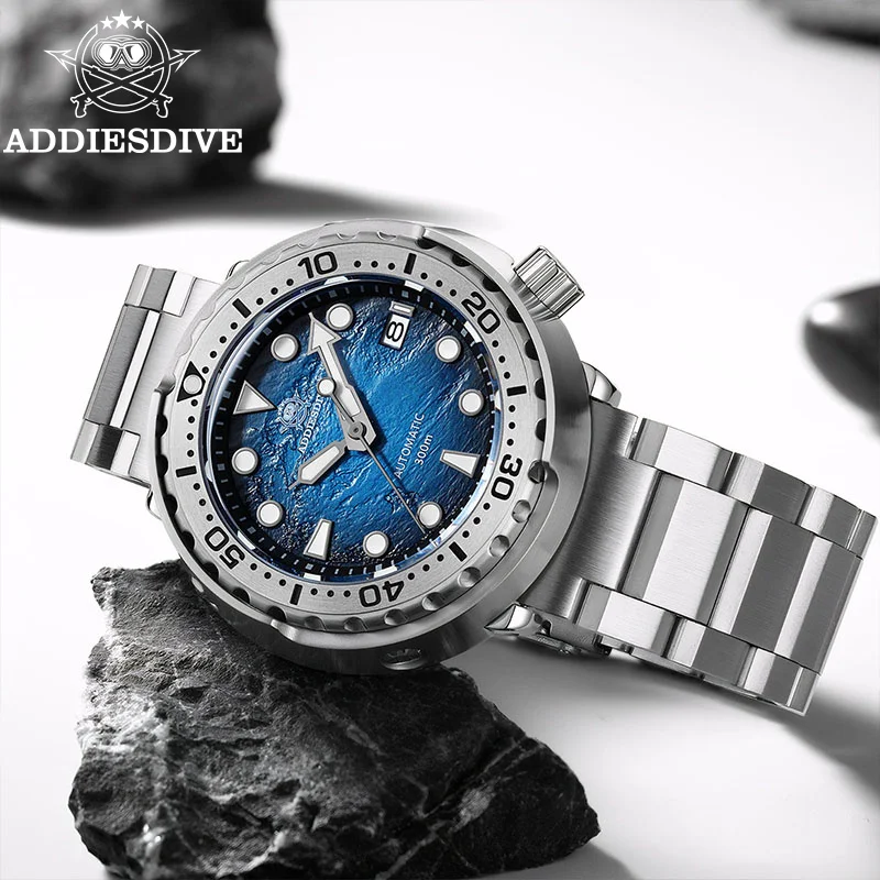 ADDIESDIVE New 41mm Diver Watch NH35 Automatic Mechanical Watches For Men Sapphire BGW9 Luminous Waterproof 30Bar Diving Reloj