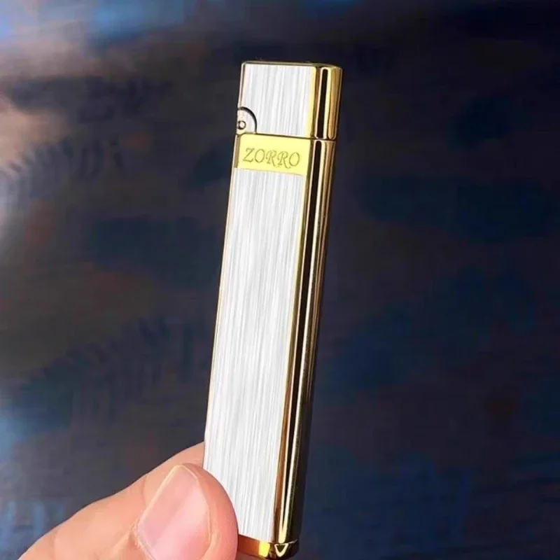 New ZORRO High-grade Kerosene Lighter Mini Light Metal Cigarette Lighter Wheel Windproof Lighter Portable Grinding Men\'s Gift
