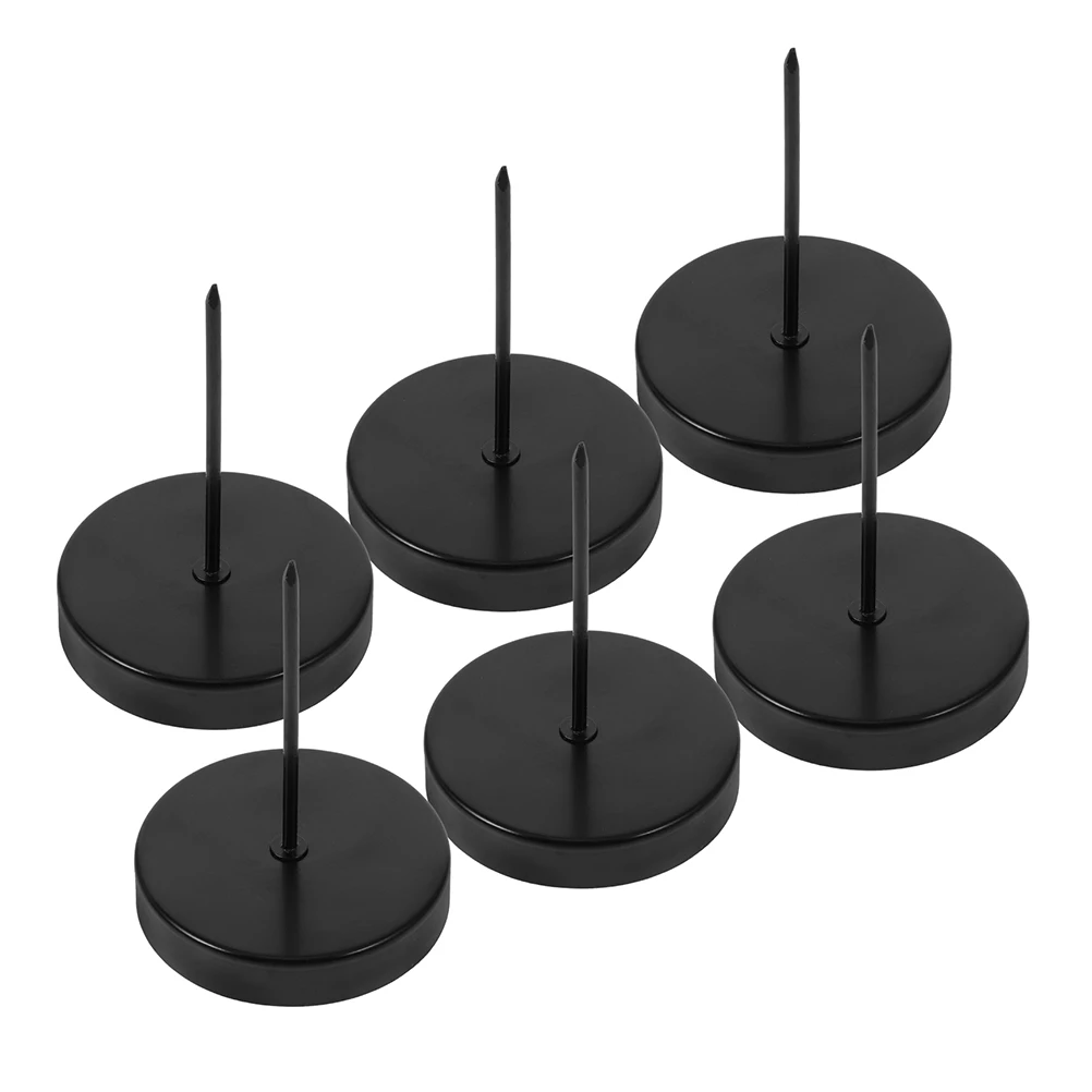 

6 Pcs C Tray Pedestal Iron Craft French Design Christmas Halloween Decor Tea Light Holder Party Favors