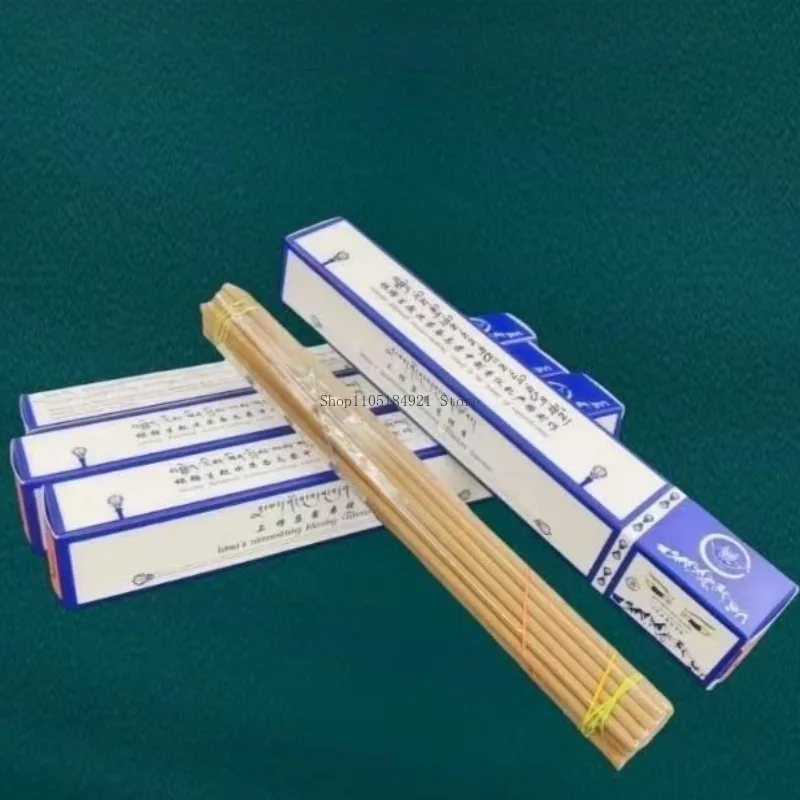 20CM Long Tibetan Incense Sticks Offering Buddha Lying Incense Home Natural Indoor Meditation Worship Budda Lasting Fragrance