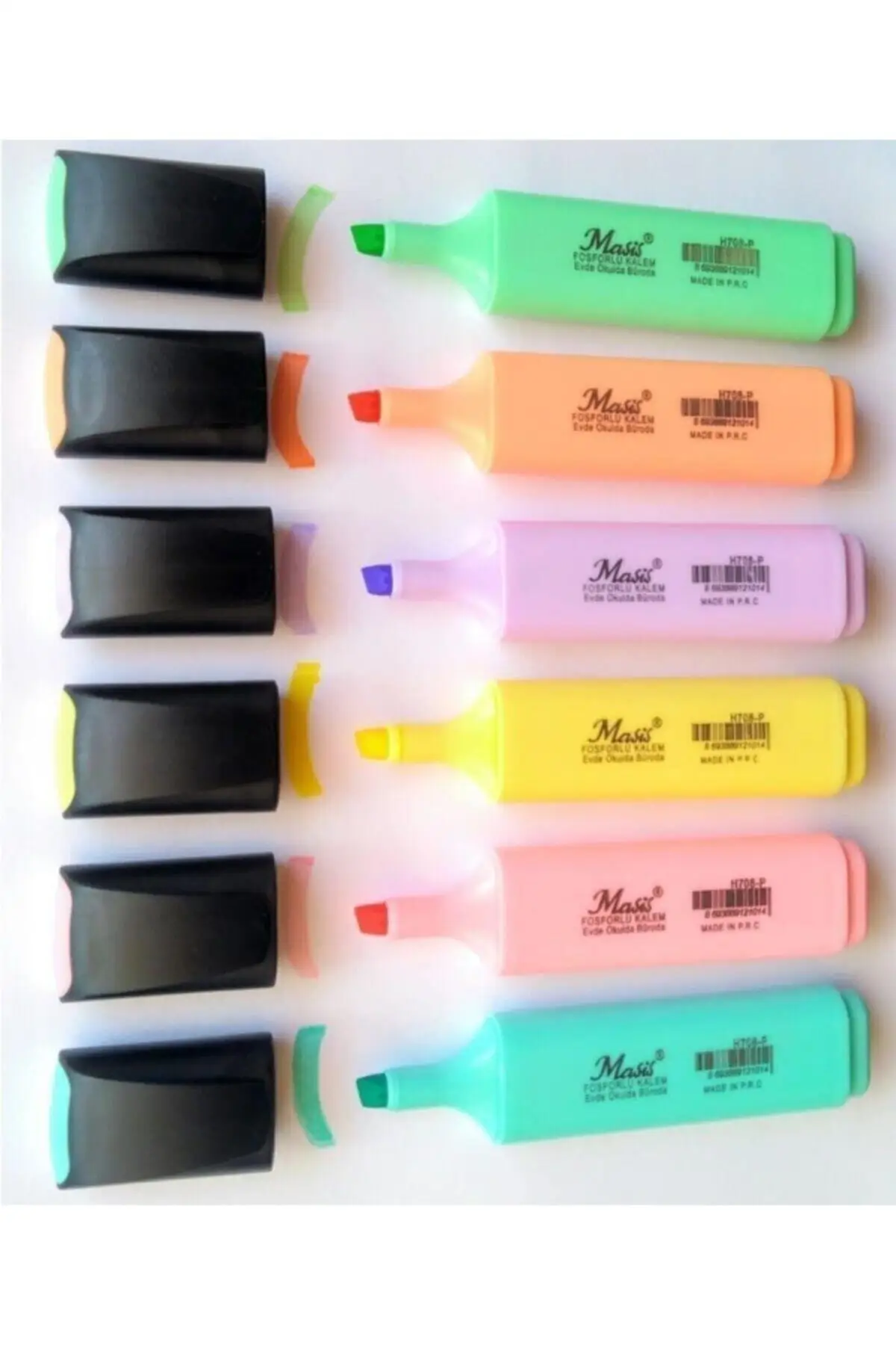 Pastel Color Highlighter Marker Pen Set of 6 2021 - 2022 School - Office